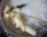 Foto langkah ke 3 dari resep Bubur Singkong Thailand.