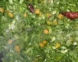 A picture of step 2 of Spinach Pulao.