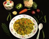 A picture of step 6 of Winter Veg Poha.