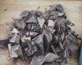 A picture of step 1 of Pure dark chocolate Brownies.