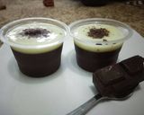 Foto langkah ke 3 dari resep Puding coklat vla vanila.