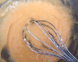 Hình bước làm 1 của món Baumkuchen kiểu Nhật
