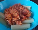 A picture of step 8 of Tuna and Tomato Pasta.