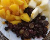 Une image de l'étape 1 de Flan aux fruits.
