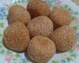 Foto langkah ke 9 dari resep Onde Wijen kacang ijo/maco. No Kempes - Isi enak bingitz 😂 (ada step pembuatan).