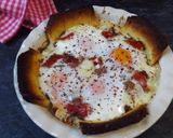 Foto del paso 3 de la receta: Huevos en cazuela con jamón ibérico y mozzarella