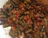 A picture of step 11 of Chatpata Masala Bhindi.