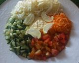 Foto langkah ke 3 dari resep Salad sayur yang sehat & segar 🥕🍅🥒🍋.
