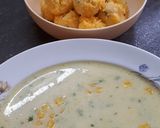 Petrezselymes kukoricaleves sajtgombócokkal recept fázis 5 fotója