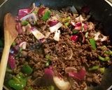 A picture of step 3 of Dirty Rice (Mexican Style).