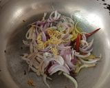 A picture of step 2 of Panch Phoron Piyaz Die Masoor Dal Bengali Style.