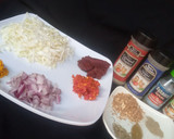 A picture of step 1 of Spagetti with cabbage sauce.