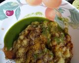 A picture of step 5 of Matra kulche.