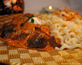 A picture of step 18 of Beef stroganoff.