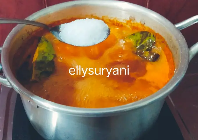 Langkah-langkah untuk membuat Resep Pindang Pempek Krupuk Ala Rumah Kami