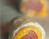 A picture of step 2 of Pigs In a blanket.