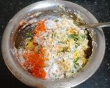 A picture of step 2 of 3 Flour Savory Sweet Corn Chilla.