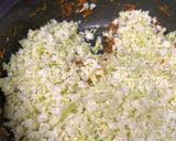 A picture of step 2 of Cabbage masala.