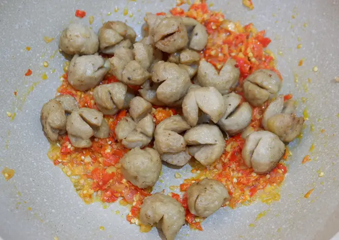 Langkah-langkah untuk membuat Cara bikin âœ¨58 Bakso Mercon Rumahan
