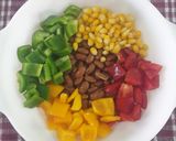 A picture of step 2 of Mexican Beans Salad.