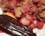 Foto del paso 5 de la receta Fresas, Plátanos y Galletas al Wok con Nata y Chocolate