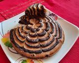 A picture of step 4 of Biscuit Marble cake/ Eggless Marble cake without oven.