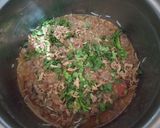 A picture of step 4 of Beef qeema biryani.