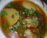 A picture of step 7 of Aloo gosht.