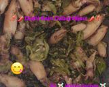 Foto langkah ke 5 dari resep 🦑🌶 Cumi Asin Cabai Hijau 🌶🦑.