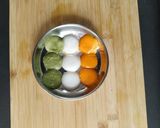 A picture of step 4 of Healthy Colourful Mini Idlis.