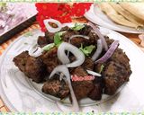 A picture of step 6 of Sanfaz bihari kabab masala.