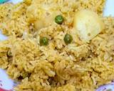Alu mattar pulao recipe step 5 photo