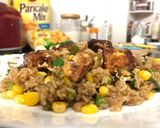 A picture of step 7 of Street style Fried rice.