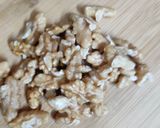 A picture of step 2 of Sapodilla walnut halwa.