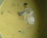 A picture of step 3 of Pineapple mor kolumbu.