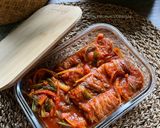 Gambar langkah 7 resipi Rolled Kimchi.