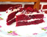 Foto langkah ke 8 dari resep Eggless Red Velvet Cake.