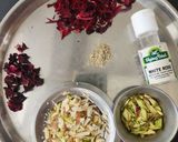 A picture of step 1 of Kutchi Shahi GulabPak - Dryfruits Rose Burfi - Kutchh - Gujarat Special Sweet - Rakshabandhan Mithai.