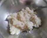 A picture of step 3 of Goli Idli (rice flour).