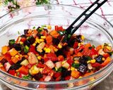 Фото кроку 1 до 🥗 Салат із запеченими овочами та кукурудзою.