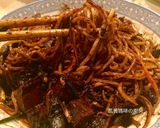 A picture of step 14 of Korean Jajangmyeon (Black Bean Noodles).