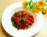 Hình bước làm 5 của món DƯA CỦ CẢI 5 MÀU NGÂM NƯỚC MẮM ỚT. 