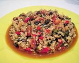 Foto del paso 3 de la receta Arroz integral caldoso con verduras y uvas pasas- veggie