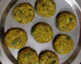 A picture of step 6 of Broccoli tikki (patties).