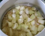A picture of step 2 of Papaya Daal Masala.