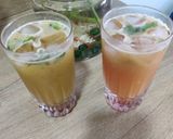 A picture of step 5 of Pineapple lychee orange mojito.