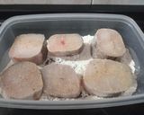 Foto del paso 2 de la receta: Merluza con champiñones y jamón