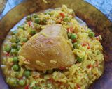 Foto del paso 3 de la receta: Pollo con arroz y arvejas