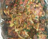 A picture of step 4 of Fried rice with pepper chicken.