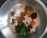 A picture of step 1 of Methi thepla.